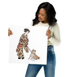 Ukiyoe Stubborn Shiba - Poster