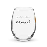 Stubborn Shiba Co - Stemless wine glass