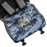 Stubborn Shiba Co - Cream Shiba Back Pack (Blue Camo) - Stubborn Shiba Co