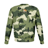 Shiba Green Camo - Crewneck Sweatshirt