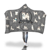 Stubborn Shiba - Hooded Blanket