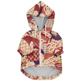 Japanese Kimono Dog Hoodie - Akai