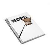 Nope Sesame Shiba - Spiral Notebook - Ruled Line - Stubborn Shiba Co