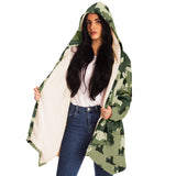 Green Camo Micro Fleece Cloak