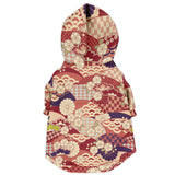 Japanese Kimono Dog Hoodie - Akai