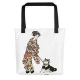 Ukiyoe Shiba Inu Tote bag x Ukiyoe-Haaan
