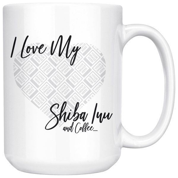 I Love my Shiba Inu & Coffee - Personalized Coffee Mug - Stubborn Shiba Co
