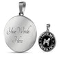 I love my Shiba Inu - Round Necklace - Stubborn Shiba Co