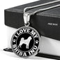 I love my Shiba Inu - Round Necklace - Stubborn Shiba Co