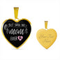 Best Shiba Inu Mom Ever Heart Pendant (Black)