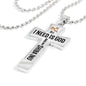 All I need is God and my Shiba Inu - Cross Necklace