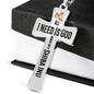 All I need is God and my Shiba Inu - Cross Necklace