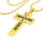 All I need is God and my Shiba Inu - Cross Necklace