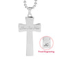 All I need is God and my Shiba Inu - Cross Necklace