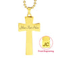 All I need is God and my Shiba Inu - Cross Necklace