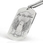 Custom Name Angel Shiba Dog Tag