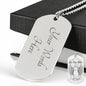 Custom Name Angel Shiba Dog Tag