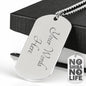 No Shiba No Life - Engraved Dog Tag - Stubborn Shiba Co