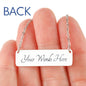 Shiba Inu Heart Pulse - Horizontal Bar Necklace