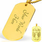 Custom Name Angel Shiba Dog Tag