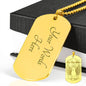 Custom Name Angel Shiba Dog Tag