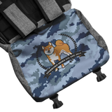 Stubborn Shiba Co - Red Shiba Back Pack (Blue Camo) - Stubborn Shiba Co