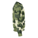 Shiba Green Camo - Crewneck Sweatshirt