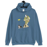 No Fetch Black & Tan Shiba - Ukiyoe - Unisex Hoodie