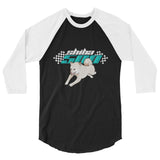 Cream Shiba 500 3/4 sleeve raglan shirt - Stubborn Shiba Co