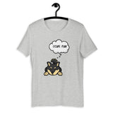 Escape Plan - Black & Tan Shiba - Short-Sleeve Unisex T-Shirt