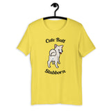 Cute Butt Stubborn - Cream Shiba - Short-Sleeve Unisex T-Shirt