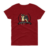 Stubborn Shiba Co - Black & Tan Shiba - Women's short sleeve t-shirt