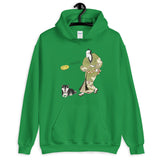 No Fetch Black & Tan Shiba - Ukiyoe - Unisex Hoodie