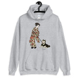 Ukiyoe Shiba Inu x Ukiyoe-Haaan - Black & Tan - Unisex Hoodie
