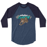 Sesame Shiba 500 3/4 sleeve raglan shirt - Stubborn Shiba Co
