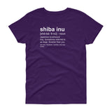 Shiba Inu Definition - Women's short sleeve t-shirt