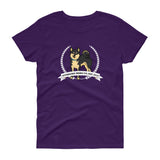 Stubborn Shiba Co - Black & Tan Shiba - Women's short sleeve t-shirt