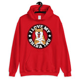 I LOVE MY RED SHIBA INU - Hooded Sweatshirt