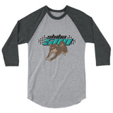Sesame Shiba 500 3/4 sleeve raglan shirt - Stubborn Shiba Co