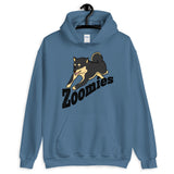 Zoomies!! Black and Tan Shiba - Hooded Sweatshirt