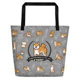 Stubborn Shiba - Beach / Shopping Tote - Stubborn Shiba Co