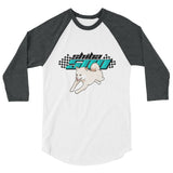 Cream Shiba 500 3/4 sleeve raglan shirt - Stubborn Shiba Co