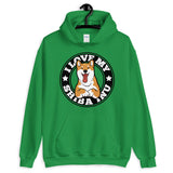 I LOVE MY RED SHIBA INU - Hooded Sweatshirt