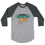 Red Shiba 500 3/4 sleeve raglan shirt - Stubborn Shiba Co