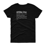 Shiba Inu Definition - Women's short sleeve t-shirt