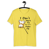 You Can't Make Me - Red Shiba - Short-Sleeve Unisex T-Shirt