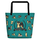 Stubborn Shiba - Beach / Shopping Tote - Stubborn Shiba Co