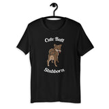Cute Butt Stubborn - Sesame Shiba - Short-Sleeve Unisex T-Shirt