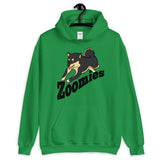 Zoomies!! Black and Tan Shiba - Hooded Sweatshirt