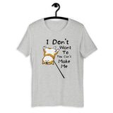 You Can't Make Me - Red Shiba - Short-Sleeve Unisex T-Shirt